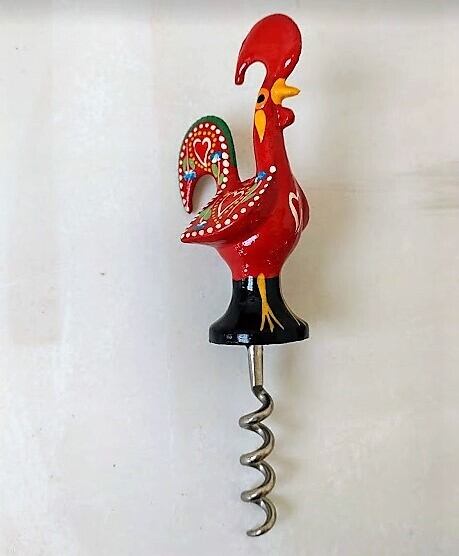 ワインボトルオープナー ニワトリ赤 ポルトガル製 アルミ合金 サイズ
