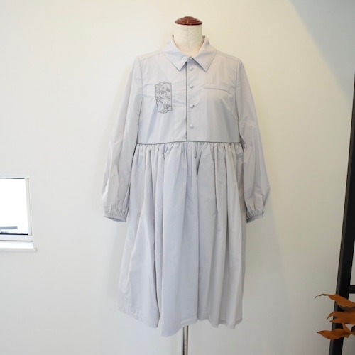梨凛花~rinrinka~/Embroidery volume shirt dress