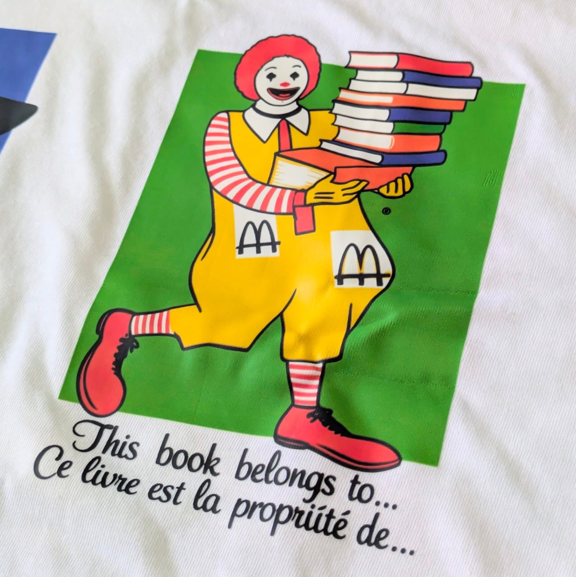 McDonald's ( マクドナルド )】『 this book〜 』Tシャツ / ロナルド