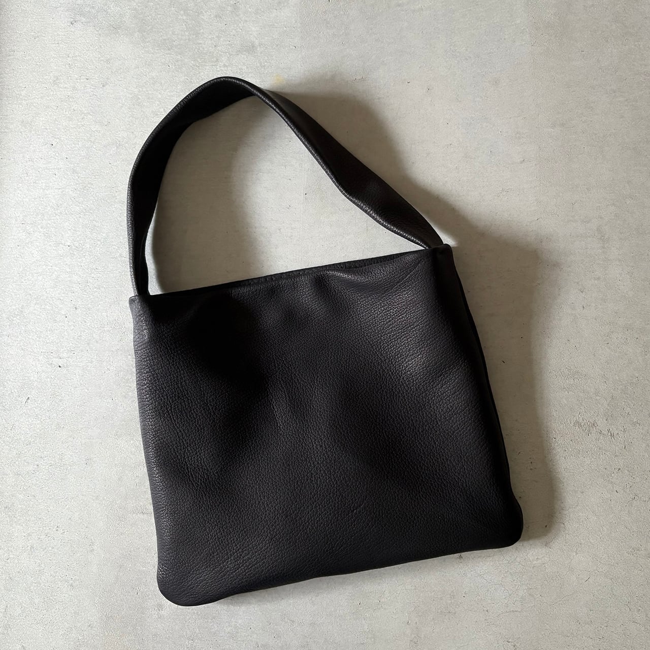 Deerskin shoulder Bag - Black【予約商品】
