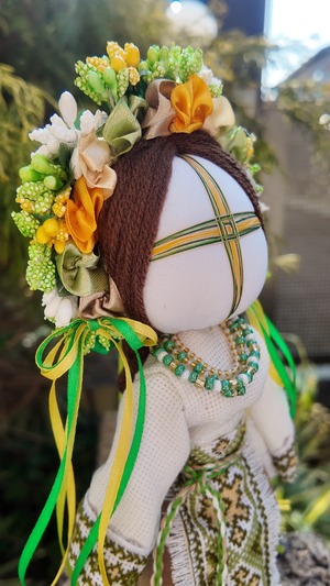 UA.Designer手作りモタンカ 25cm（ウクライナの御守り）