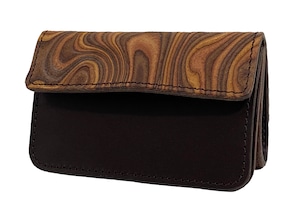 MAGNET Bellows Compact Wallet  Wood Brown