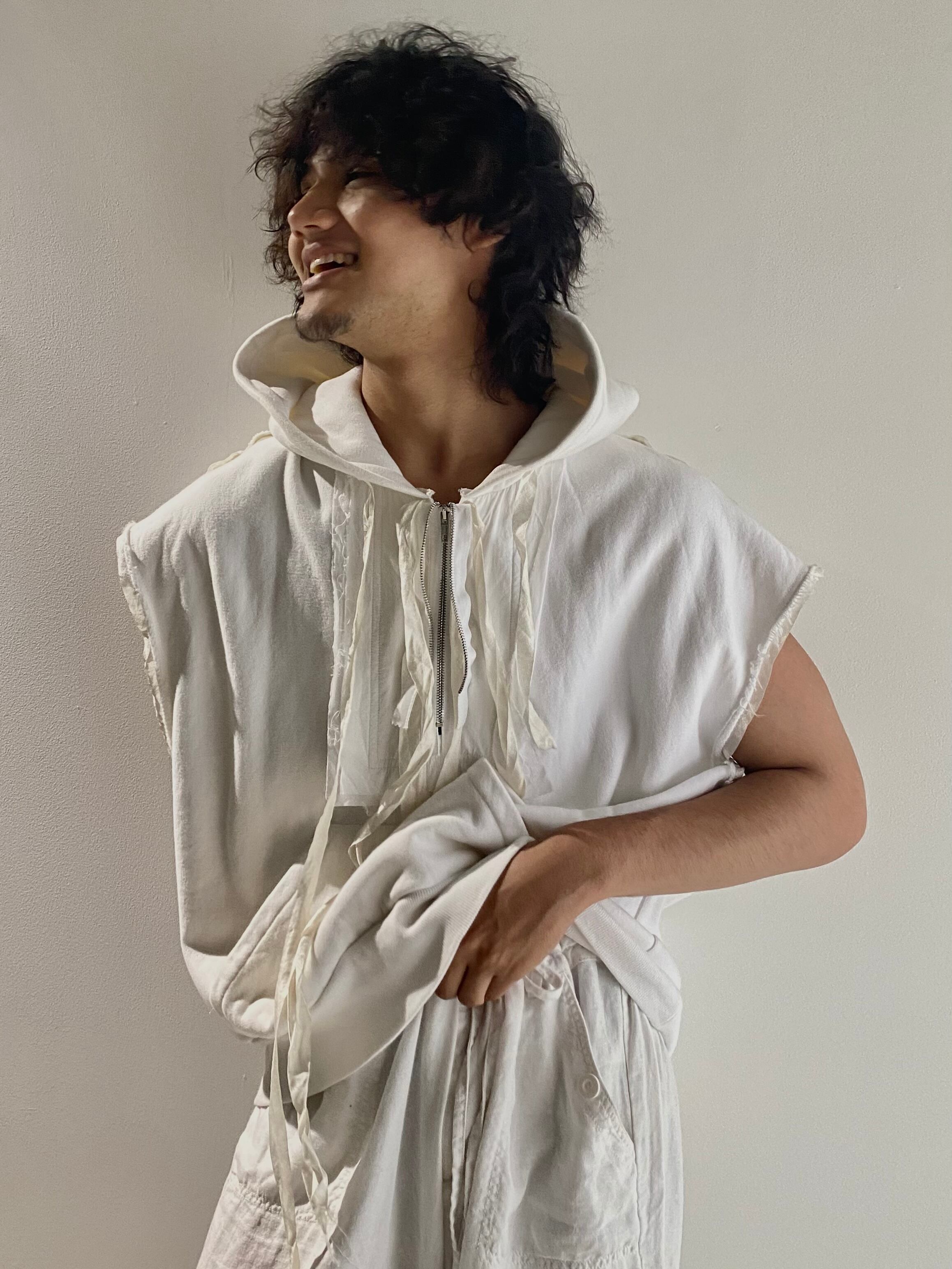 トップス Midorikawa HALF ZIP SLEEVELESS SWEAT Midorikawa HALF ZIP SLEEVELESS SWEAT