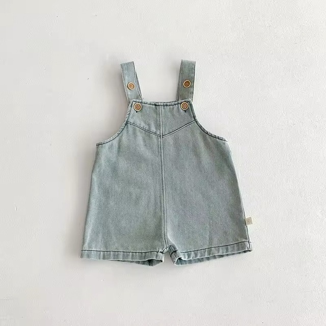 【取寄】オールシーズン着回せるハーフパンツオーバーオール