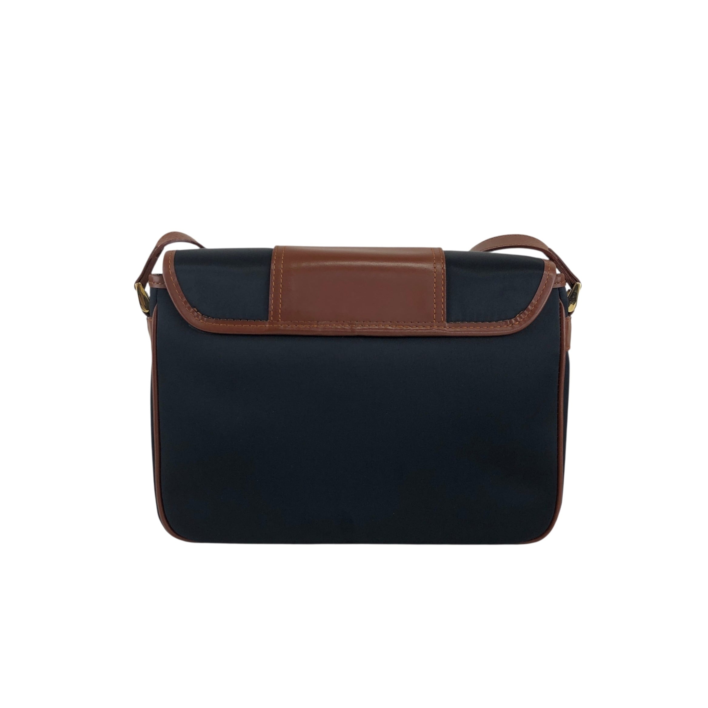 YSL ショルダーバッグ ネイビーとブラウン Yves Saint Laurent イヴ・サンローラン ショルダーバッグ