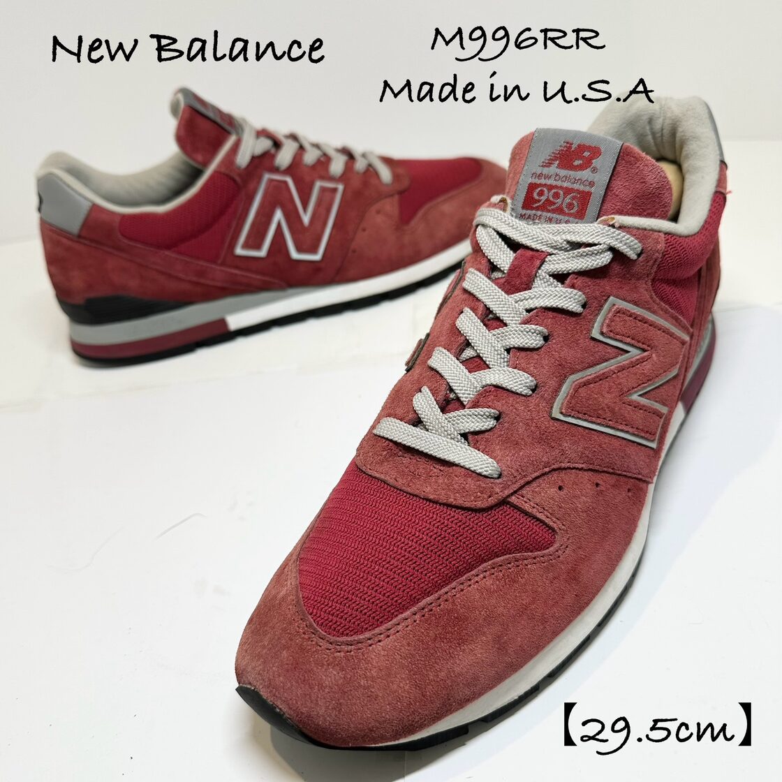 USA製☆状態良好☆NewBalance/ニューバランス☆M996RR☆レッド/赤 