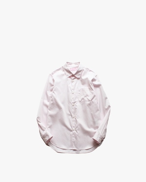 EACHTIME. "Cotton Satin Round Collar Shirt" Pink