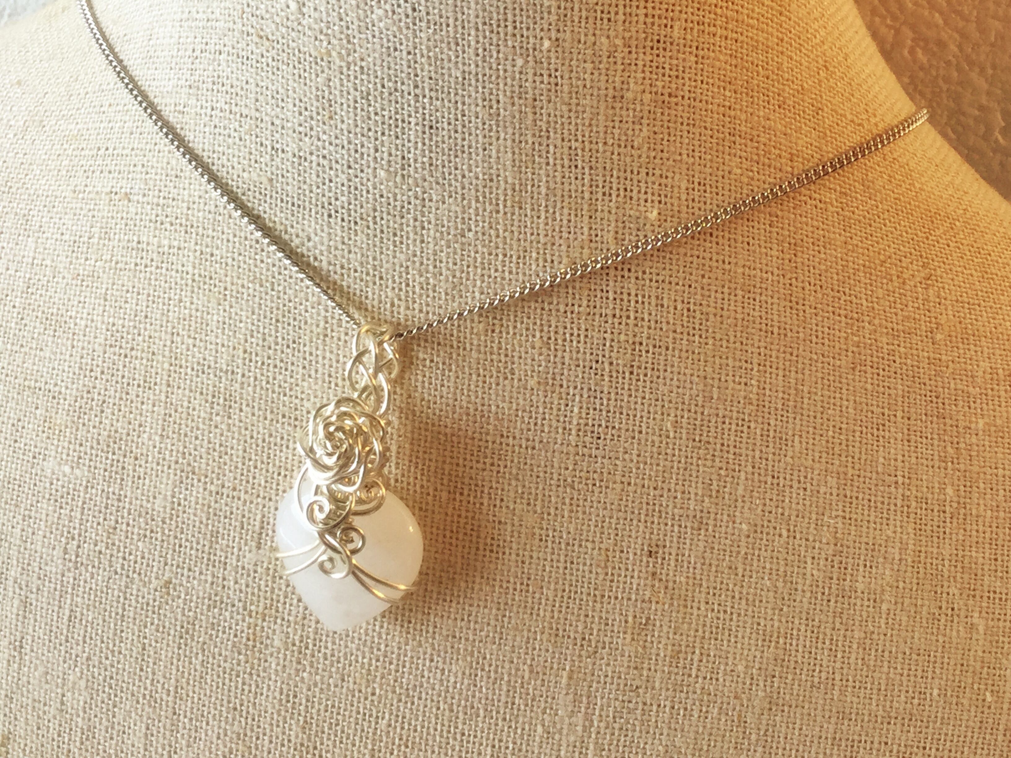 アゼツライト ハート型ペンダント 約3cm 【公式通販】