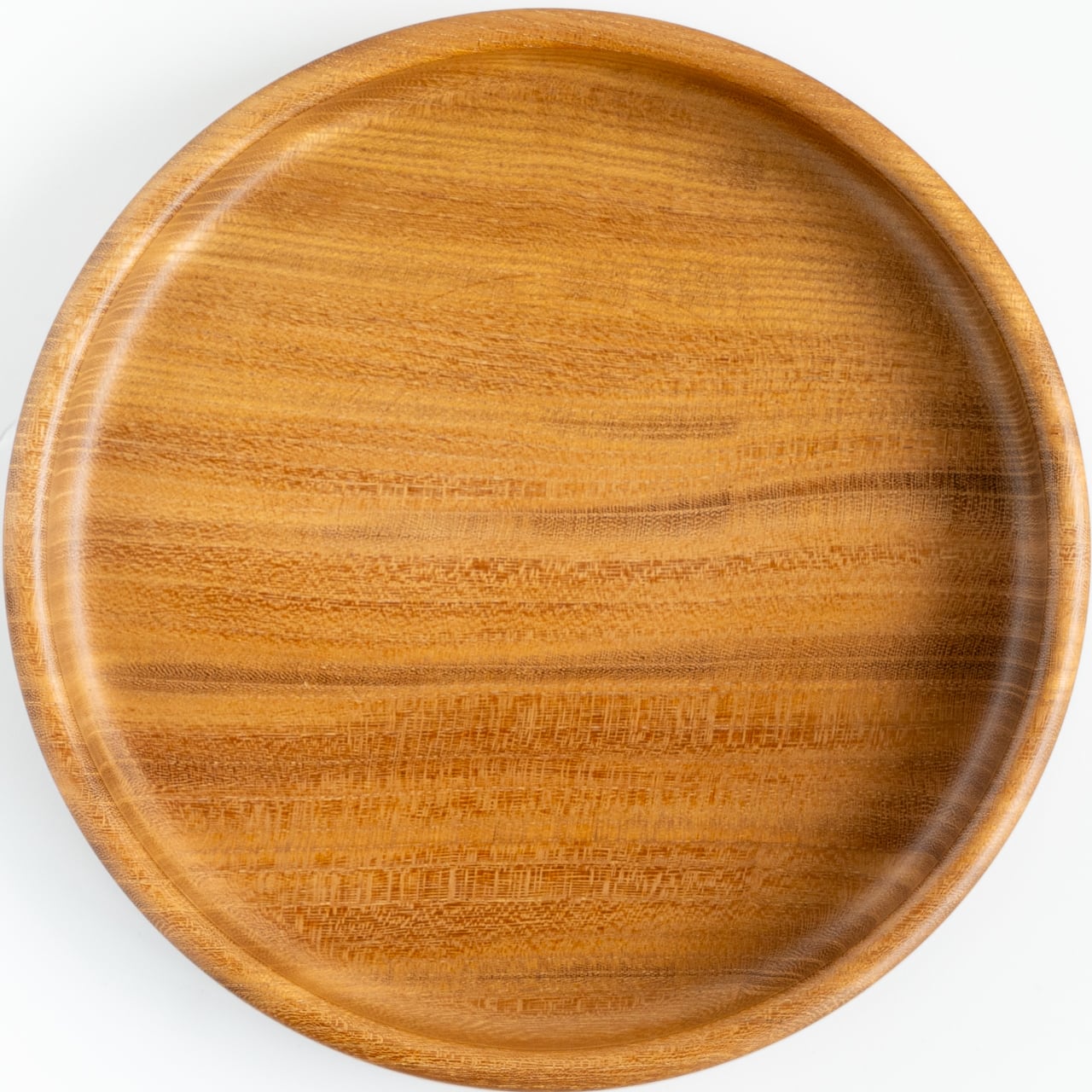 現品限り】直径20cm 無塗装のお盆 欅（けやき） 4−4 | わたなべ木工芸