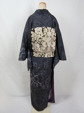 【受注商品】Rumi Rockきもの「古九谷 モノトーン」　[A1710]