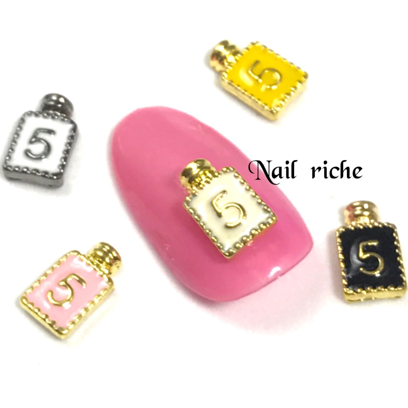 ネイルパーツ 香水ボトル ピンク(10個) | nail-riche/ネイルリシェ