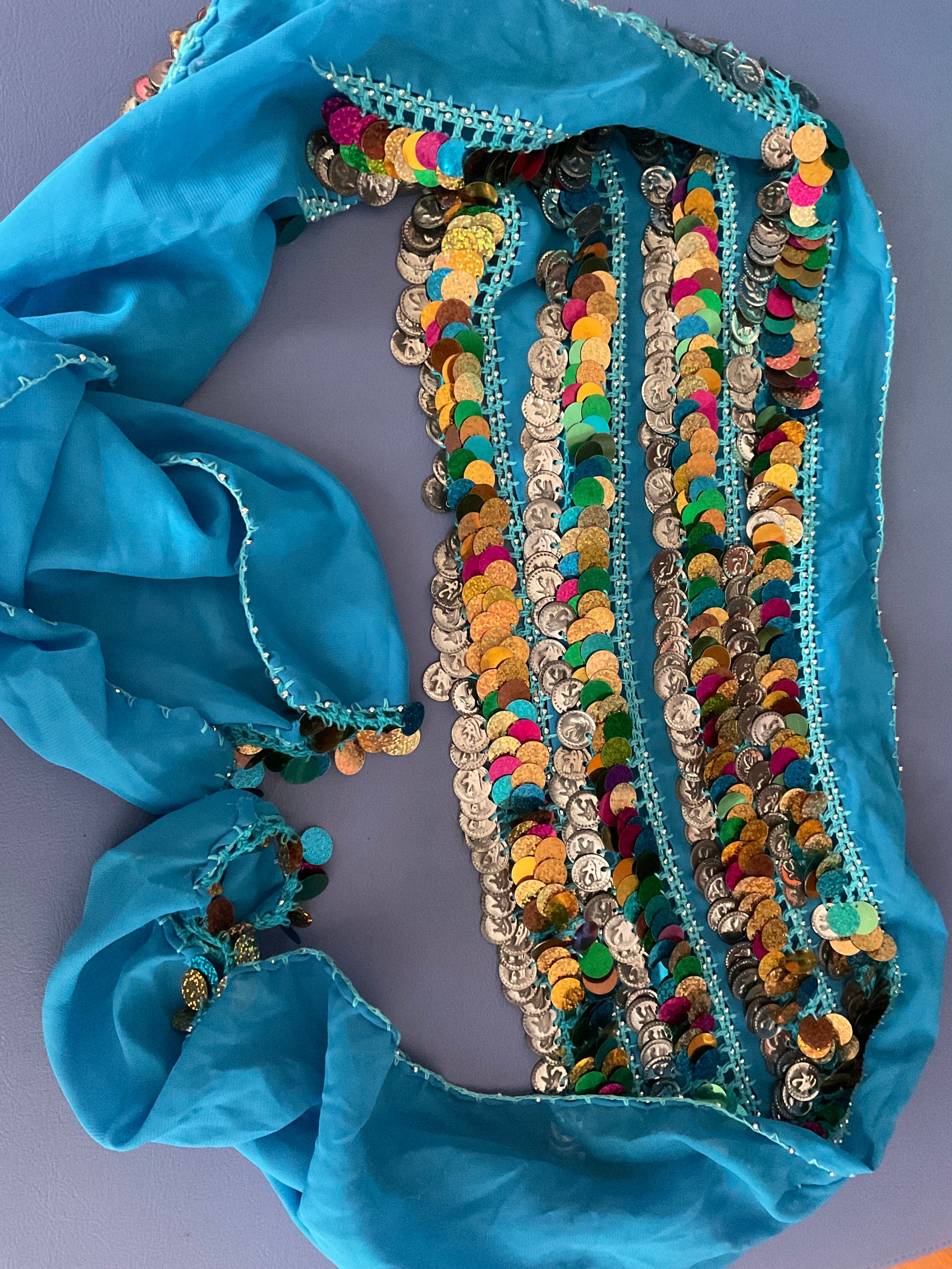 ベリーダンスヒップスカーフ中古品ジプシーダンスアクセサリー