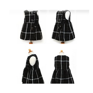 【予約】型紙のみ｜子ども用チェックワンピース｜サイズ90〜150｜商用利用OK