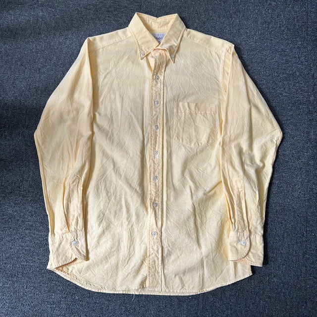 Drake's B.D YELLOW OXFORD SHIRT 《40》