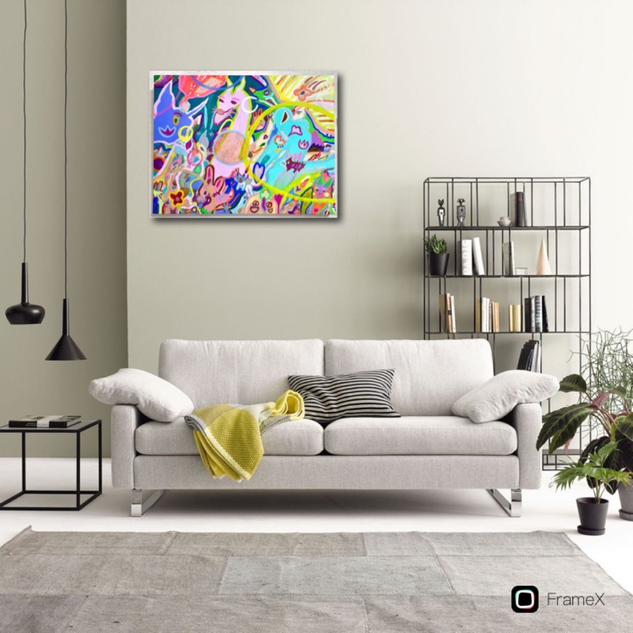 F15 ありがとう、キミのたましい アクリル画 動物の絵 絵画