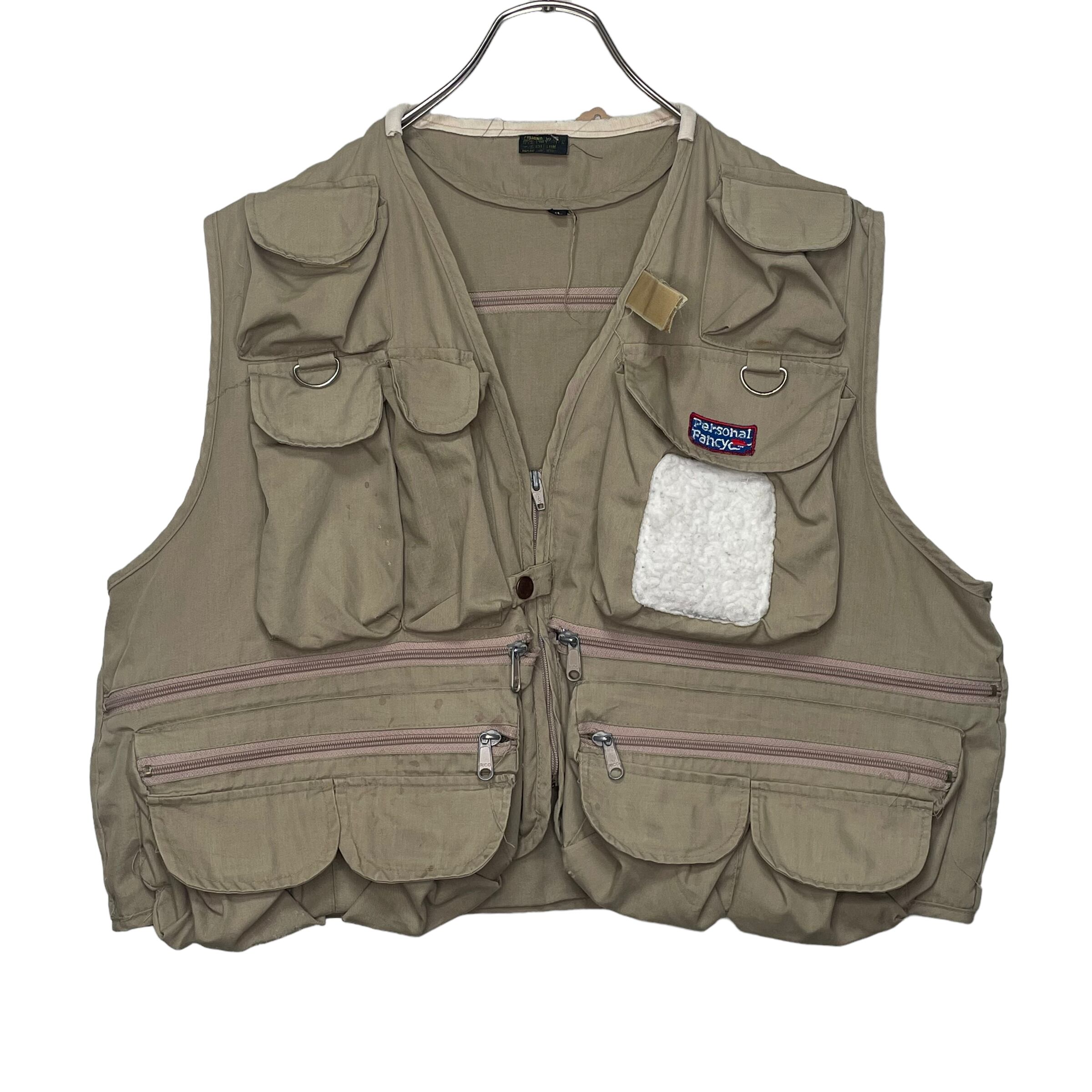 unknown フィッシングベスト M ワッペン | 古着屋OLDGREEN