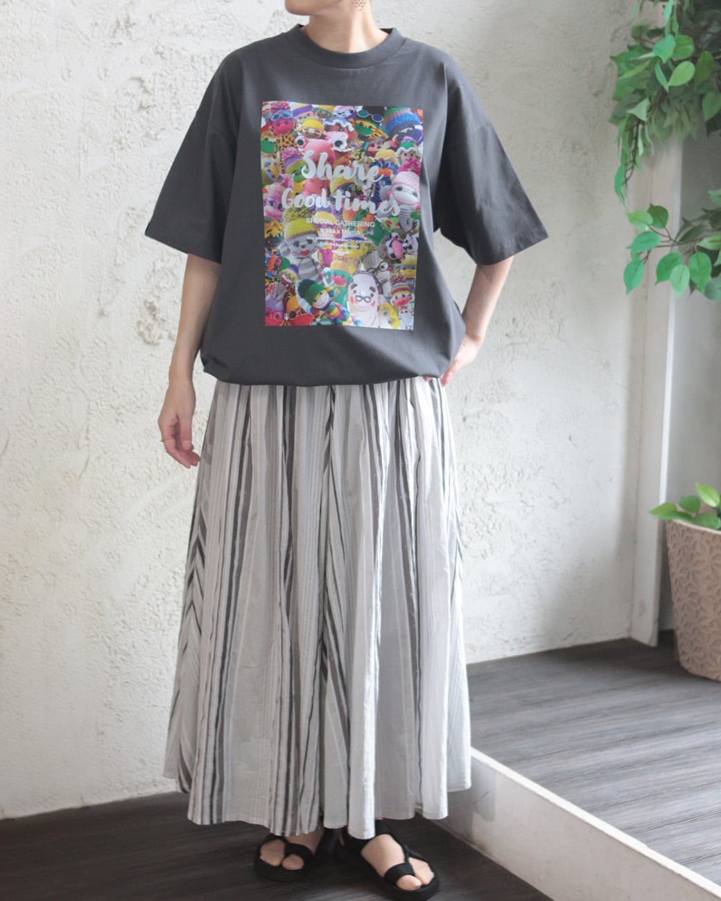 waka x NomA】スペシャルコラボTシャツ/裾ドローコード (260700