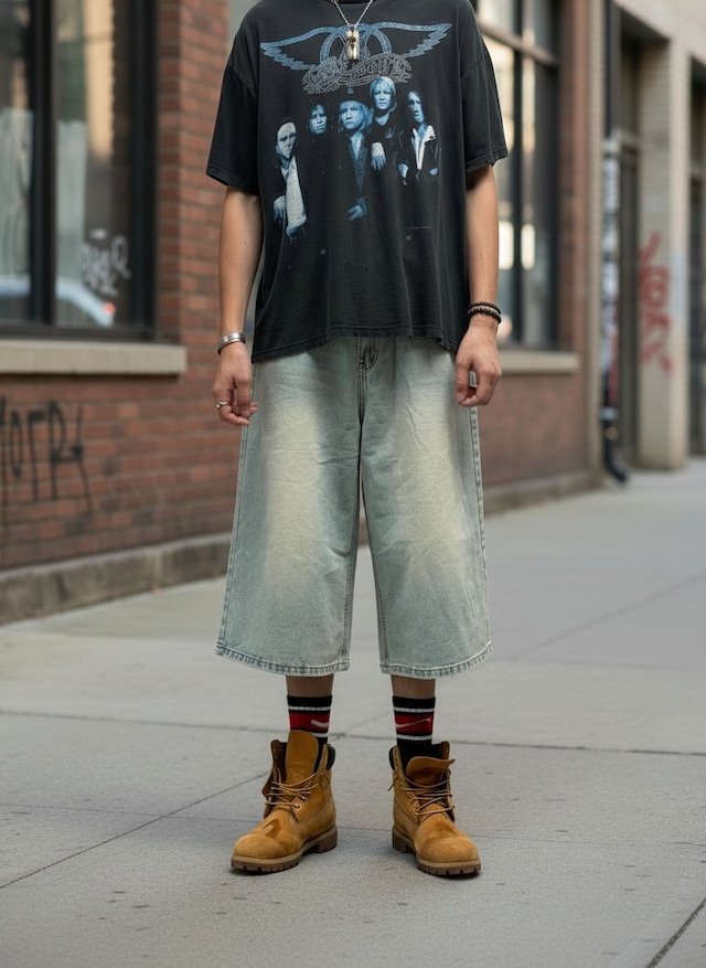 Cloud Fade Loose Jorts