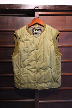 vintage 80's barbour 3crown quilted vest 0484
