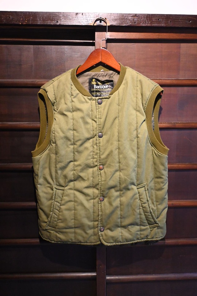 vintage 80's barbour 3crown quilted vest 0484