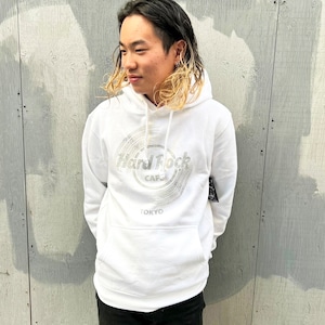 TOKYO 東京 Vinyl Logo Hoodie White