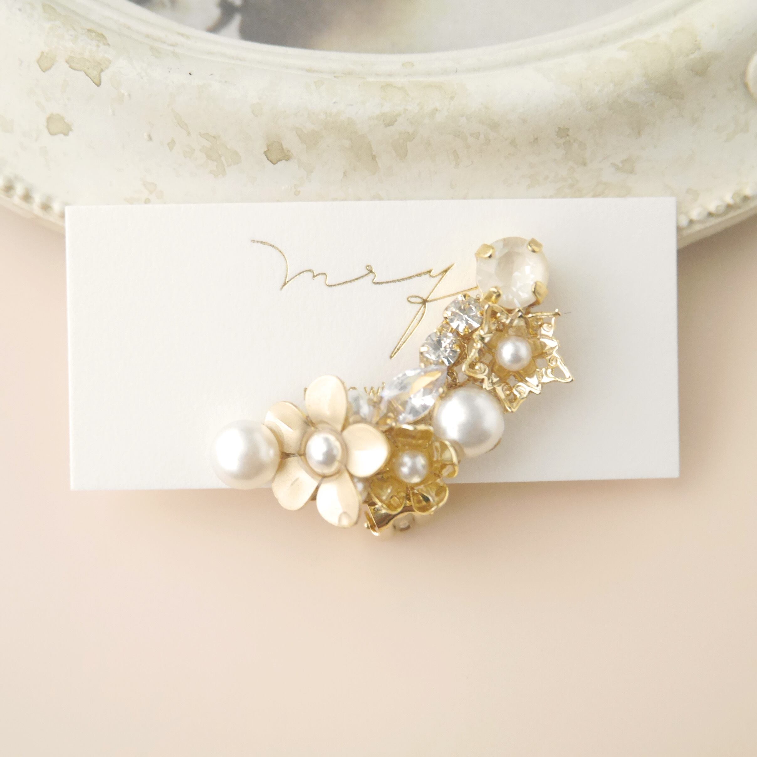 フラワーイヤーカフ mry02