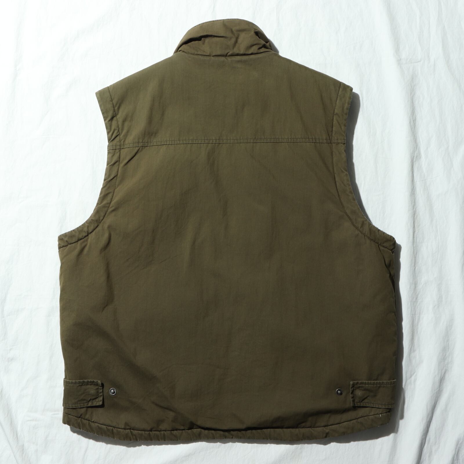 美品 L Eddie Bauer Legend フリースベスト オリーブ POLARTEC 