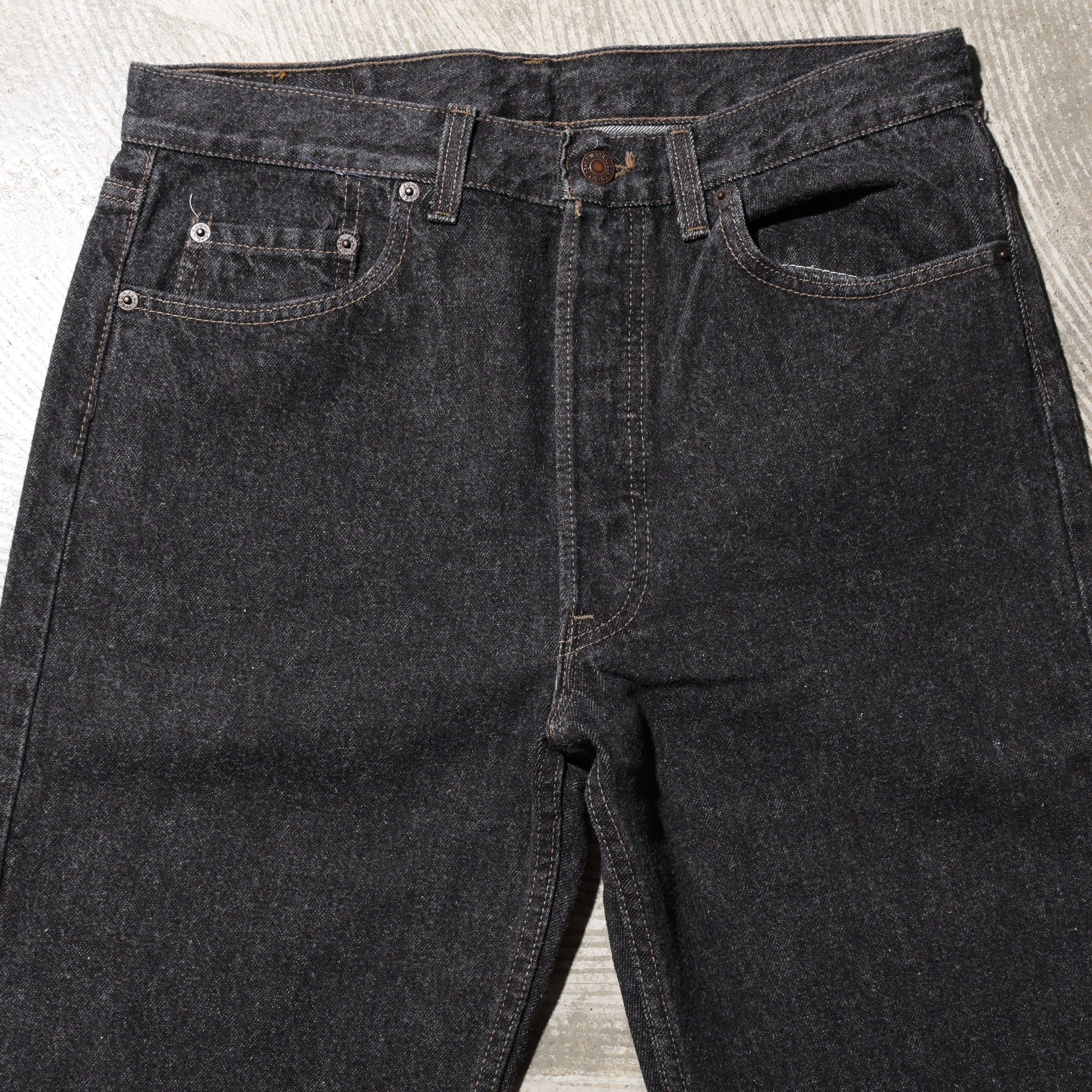 Mint 33×34 Levi's 501-0658 93年 先染めブラックデニムパンツ