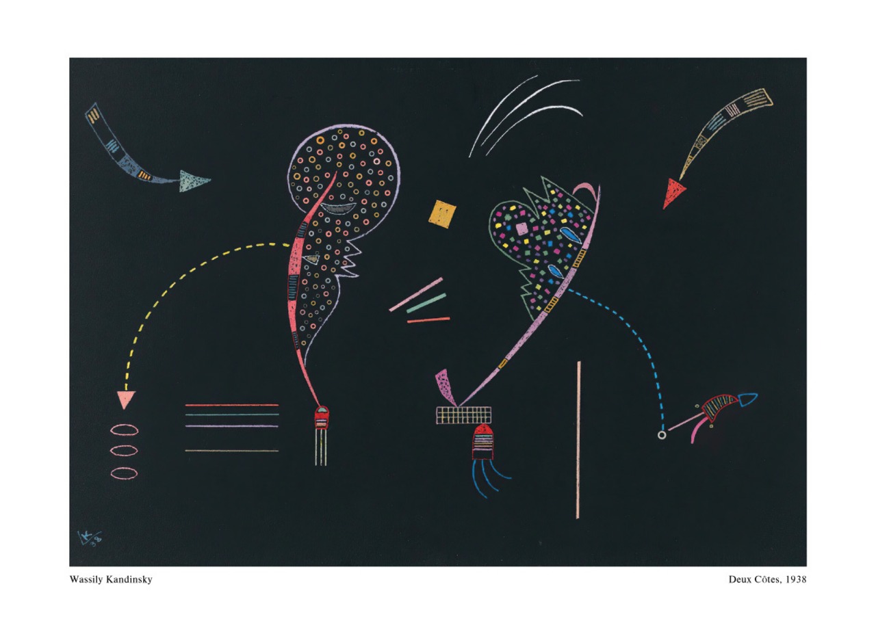 ワシリー・カンディンスキー Deux C?tes アートポスター モダン 名画 絵画 特大 アートパネル AP308 - 6