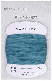 ダルマ 刺し子糸 〈合太〉 カード巻き Col.205 30m 01-2410