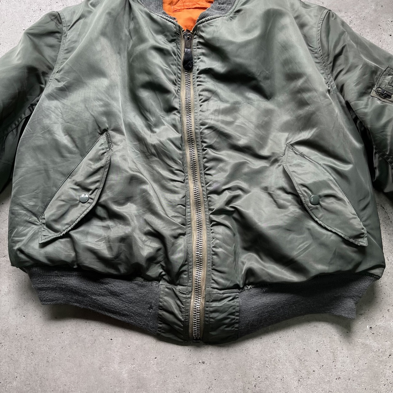 73年納品 70年代 ビンテージ USAF 米軍実品 MA-1 ミリタリー フライト 