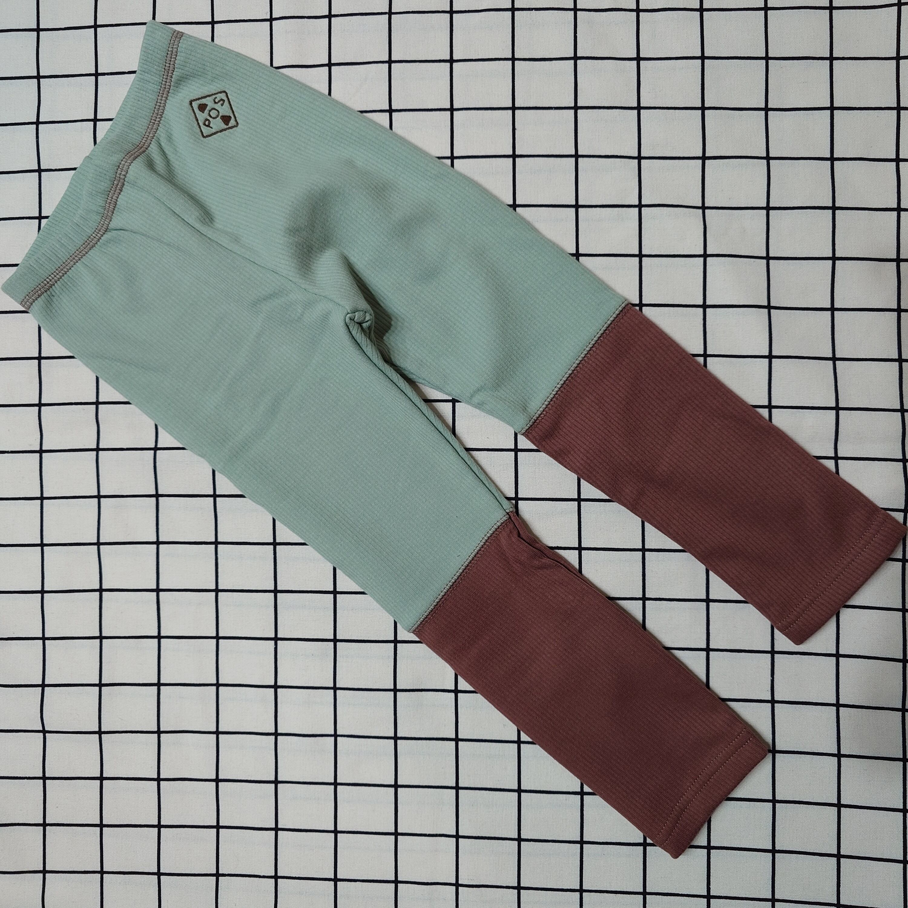 【即納】切り替えレギンス Lsize blue 【poisson】