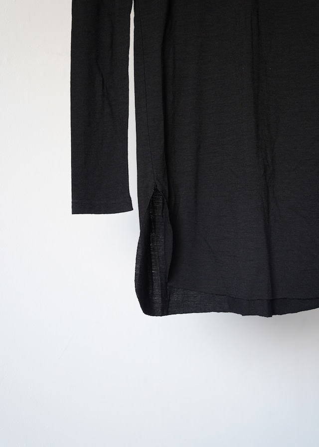 00's - Ann Demeulemeester 4B wool long cutsaw