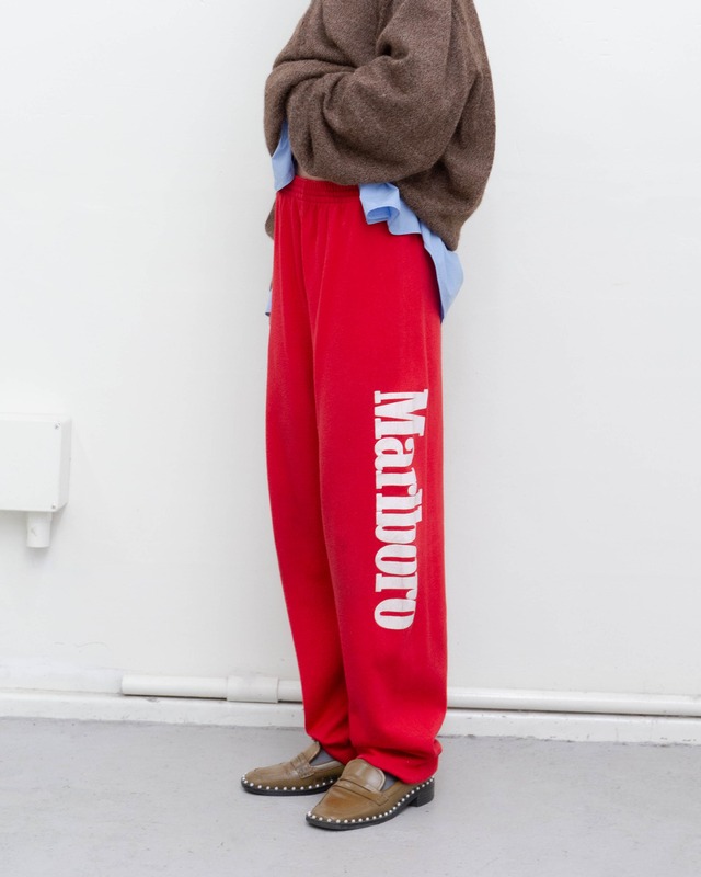 1990s side print sweat pants "Marlboro"