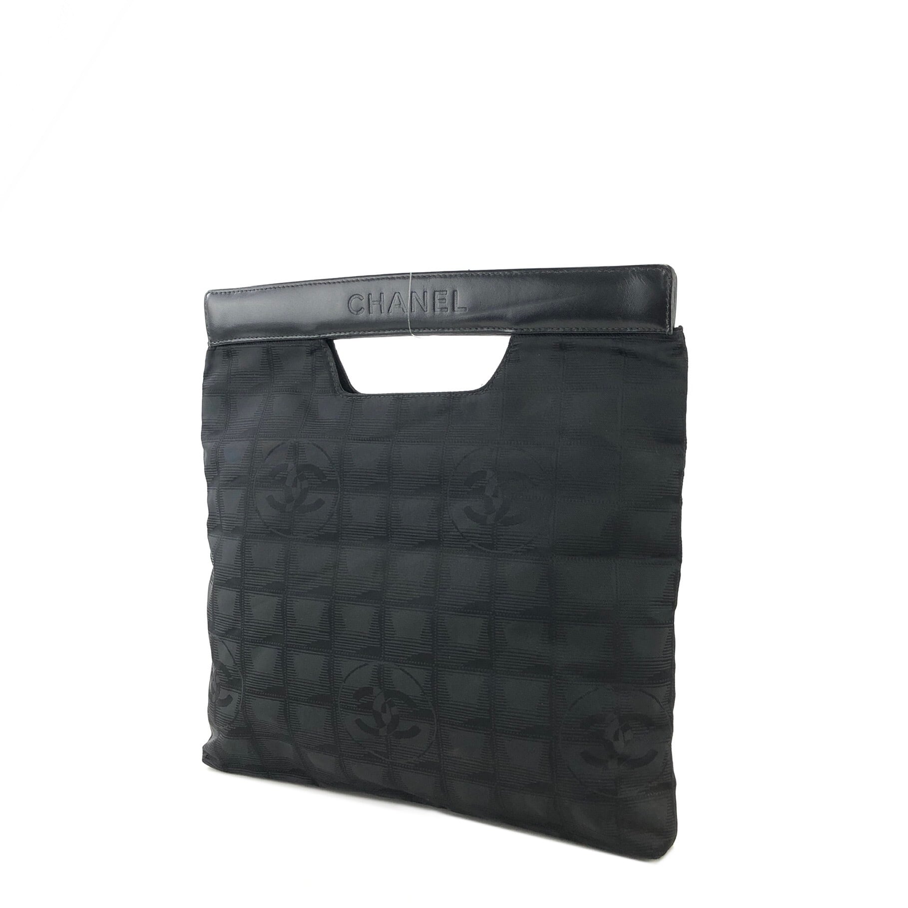 CHANEL ブラック ナイロン ハンドバッグ 楽天市場】CHANEL シャネル ニュートラベルライン Newトラベルライン