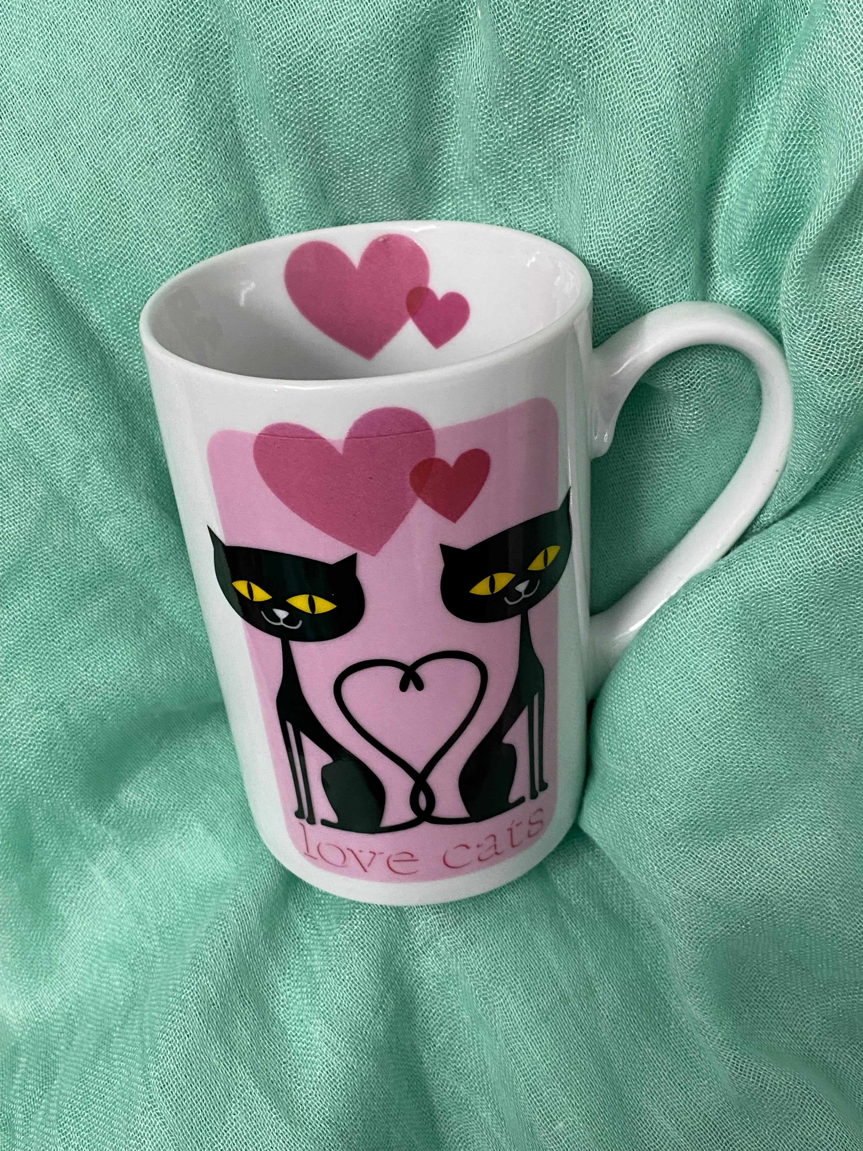 ドイツ マグカップ 猫 ラブキャッツ Love Cat マグカップ 黒猫