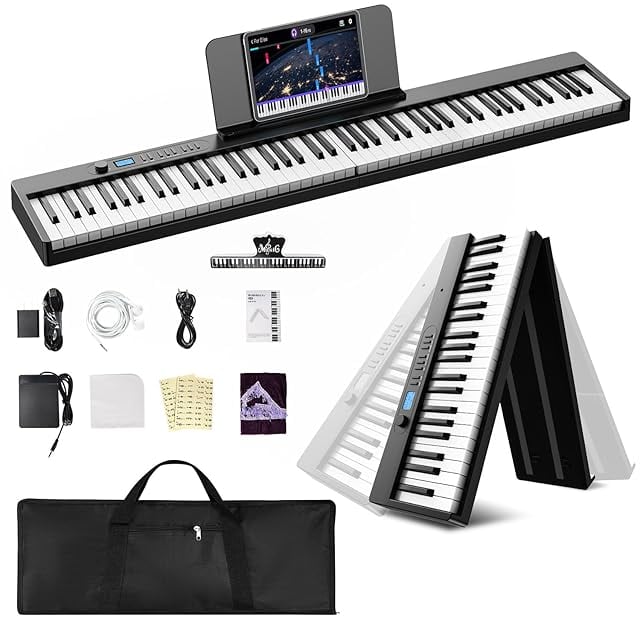 き*ん様 新品未使用　Moon  88鍵盤 折りたたみ式電子キーボード Moon River 電子ピアノ 88鍵盤 折りたたみ式 電子キーボード MIDI対応