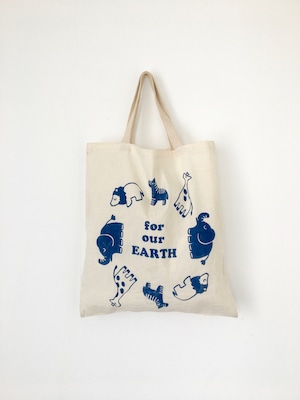 ユーズドのトートバッグ「for our EARTH」｜Used Tote Bag “for our EARTH"