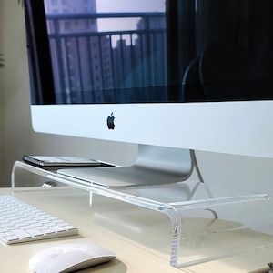clear monitor stand / クリア モニター スタンド モニター台 パソコン iMac PC 韓国製 アクリル 韓国インテリア雑貨