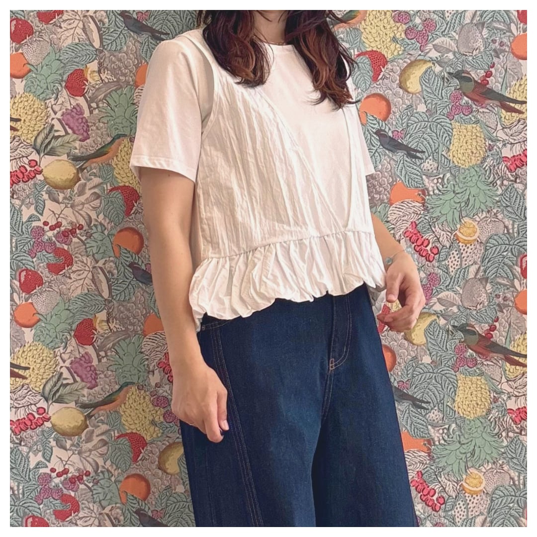 【MICALLE MICALLE】ベストドッキングTシャツ