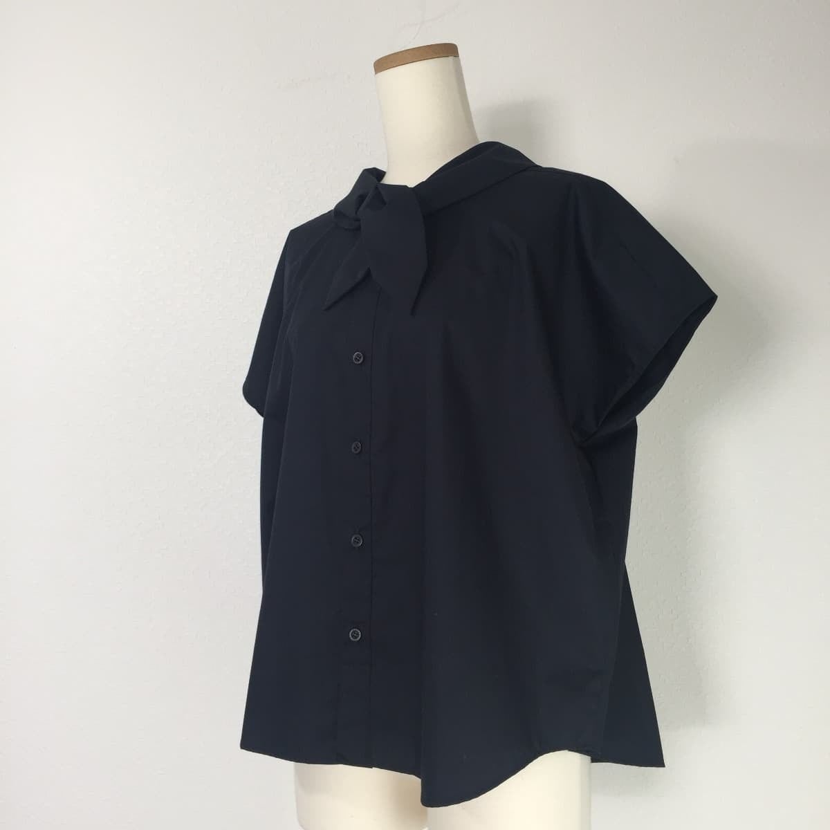 20SS Ameri VINTAGE アメリヴィンテージ 2WAY BACKWARDS SHIRT タイカラーシャツブラウス 前後スタンドネック |  「フクル」ファッションブランドユーズドセレクトショップ powered by BASE