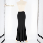 フラメンコ 衣装 ファルダ スカート ブラック系 黒 無地 シンプル 練習 レッスン 伸縮 ストレッチ ペチコート インナー 薄い オールブラック ダンス衣装 イベント ステージ 上品