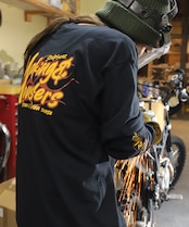 MMS LONG SLEEVE "The Flames" /XL-size
