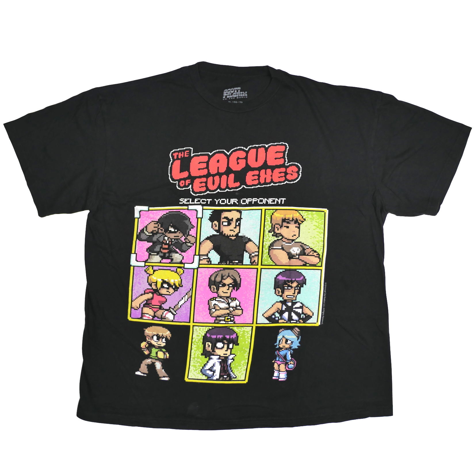 USED【2XL】Movie Scott Pilgrim vs. the World The League Of Evil Exes Tee / ©Universal City Studios