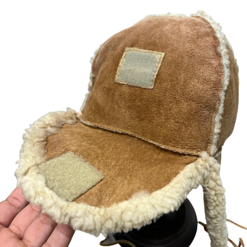 エルエルビーン 希少筆記体70s レザームートンベスト グッド