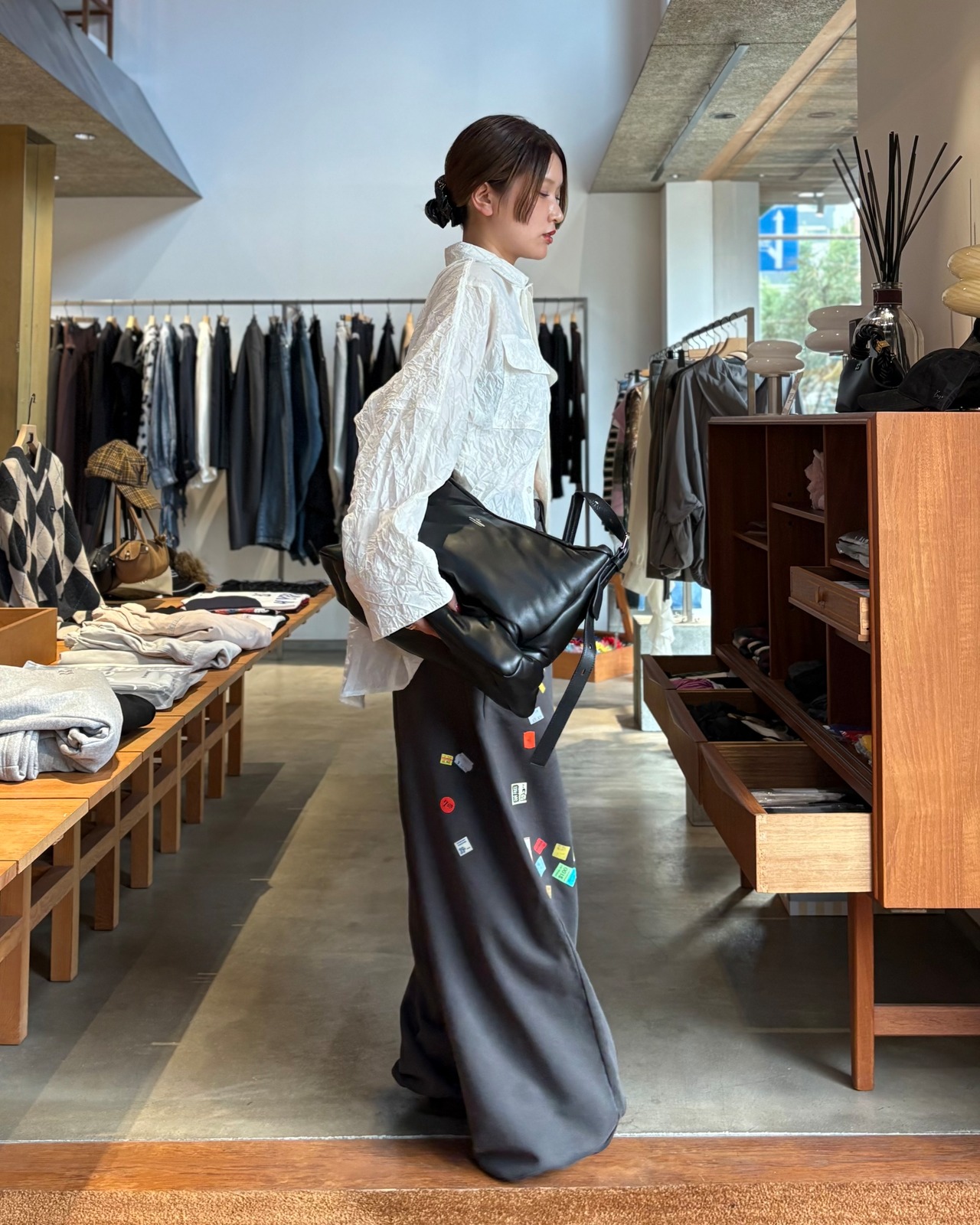 【26AW | WOMEN】BELPER  ベルパー / シャツ / ROUNDED WRINKLE SHIRT 2514-1126C - 5