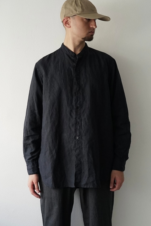 ND-Linen Poplin / Granpa Shirts (LOGWOOD)