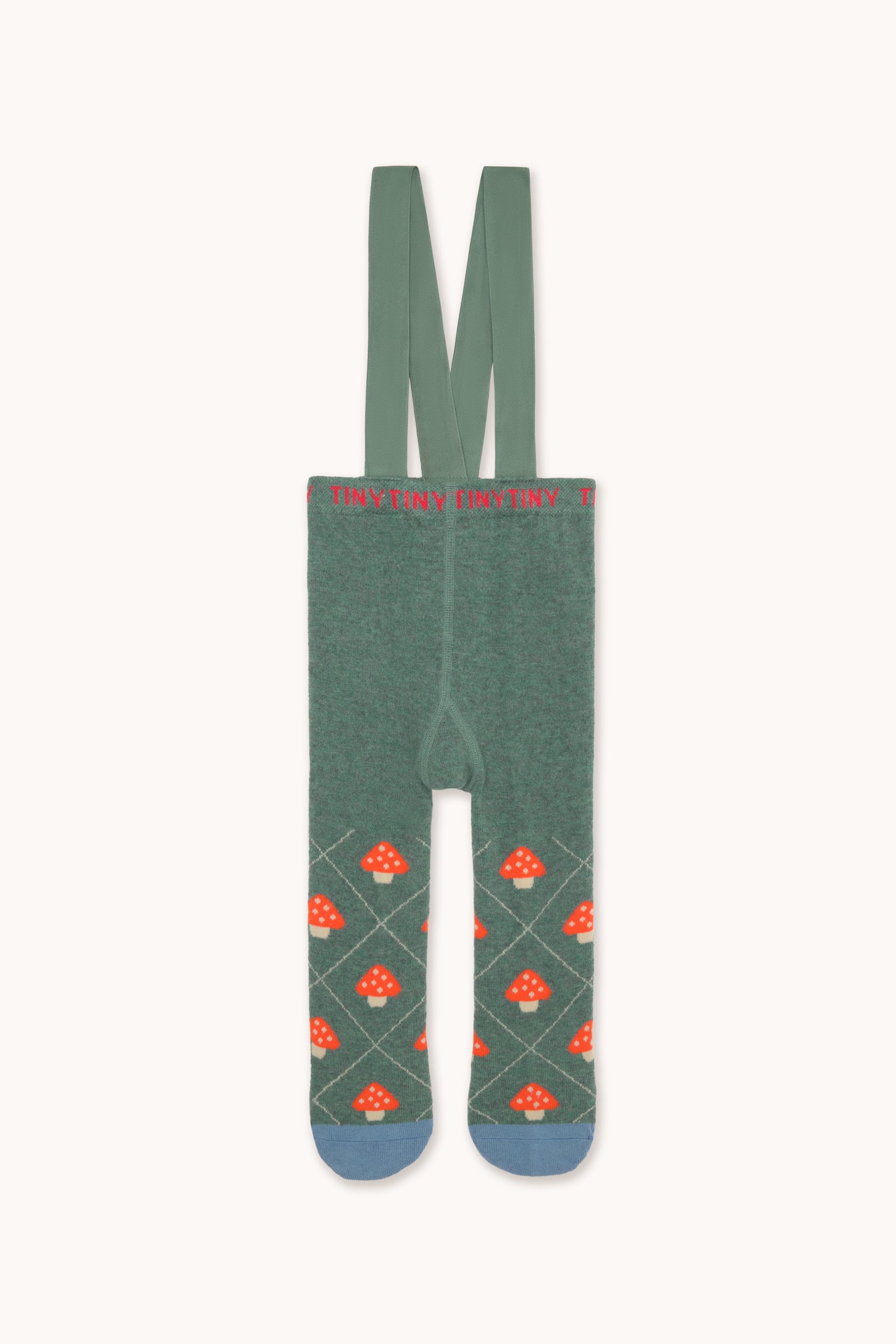 送料無料 tinycottons/MUSHROOMS BABY TIGHTS - teal