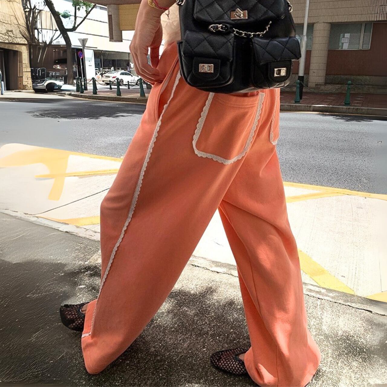 フリルレースグレープフルーツパンツ R01311