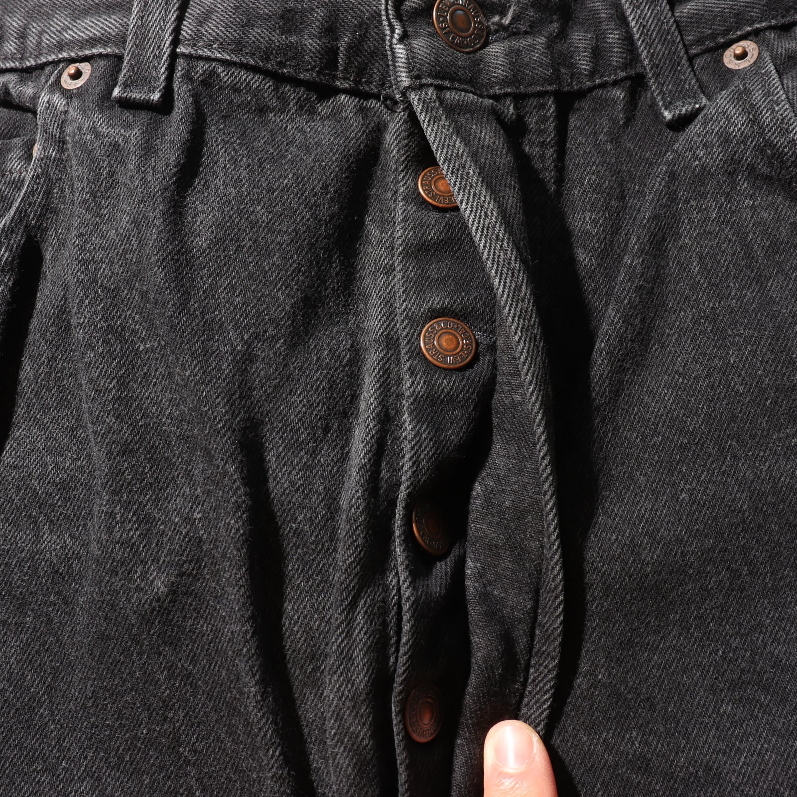 美品 38×30 Levi's 501 USA 94年 サルファーブラック デニム 美品 38×30 Levi's 501 USA 94年 サルファーブラック デニム